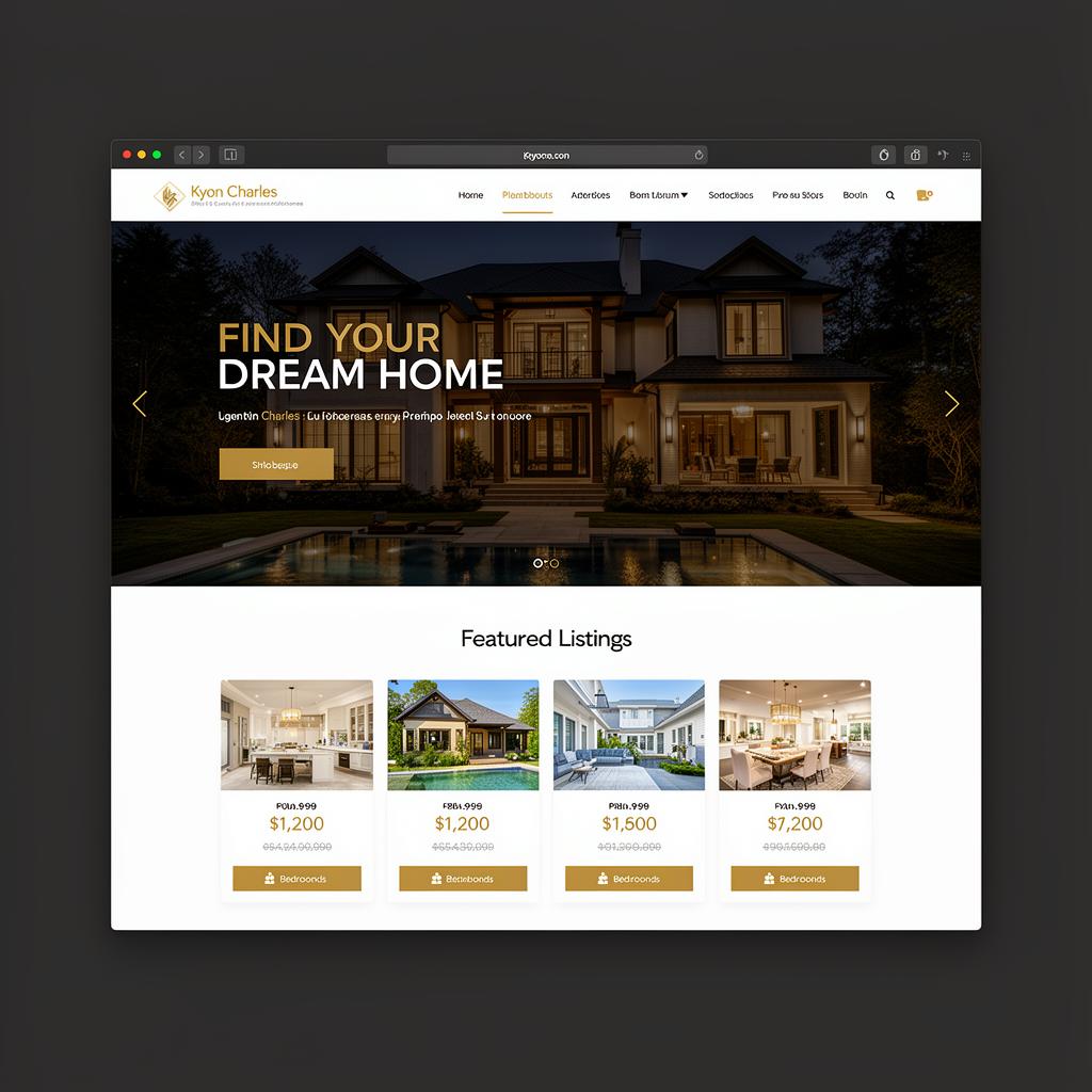 Kyon Charles Real Estate website preview
